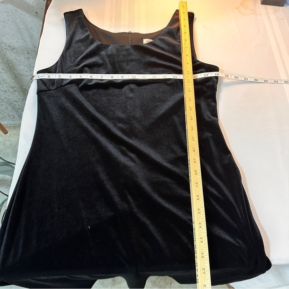 Witchycore Whimsigoth Dress maxi 10 Black Sleeveless Crushed Velvet Midi stretch - Picture 9 of 11